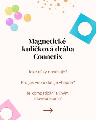🎢✨ Objevte svět magnetických kuličkových drah! Děti si při stavění dráhy procvičují jemnou motoriku, logické myšlení a...